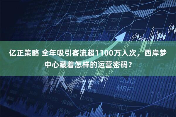 亿正策略 全年吸引客流超1100万人次，西岸梦中心藏着怎样的运营密码？